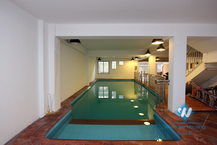 Modern and contemporary styled, swimming pool house for rent in Tay Ho